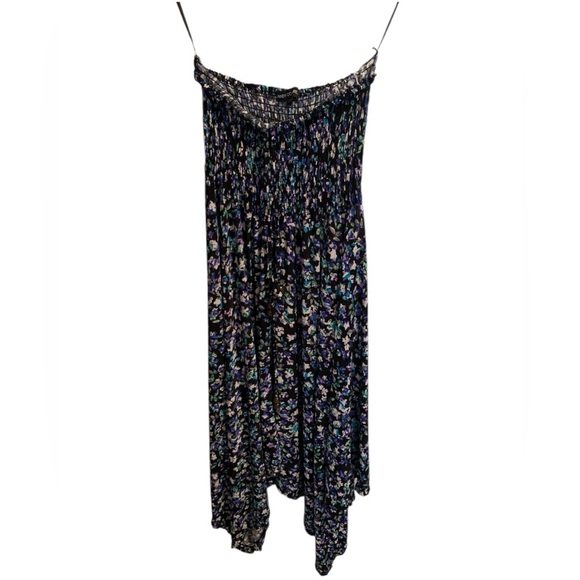 💜 Candy Couture Floral Maxi Skirt - Strapless Boho Chic - Size XL - Picture 1 of 8